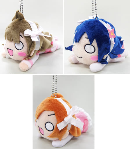 Kotori Minami, etc. Love Live! Nesoberi Key Chain Mascot 2nd Grader We are One Light All 3 Types Set Key Ring [USED]