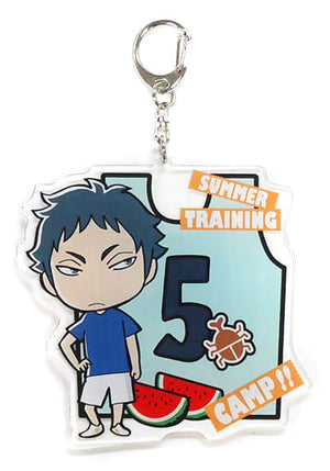 Keiji Akaashi Haikyu!! Acrylic Key Chain J-World Ensei Gasshuku Limited Key Chain [USED]