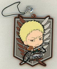 Reiner Braun Attack on Titan Rubber Charm Attack on Titan Exhibition Limited Rubber Strap Set B Included Items Key Chain [USED]