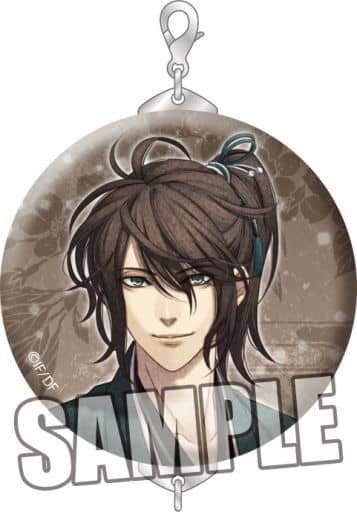 Hachiro Iba Hakuouki: Kyoto Winds Trading Tsunagaru Badge Charm Tin Badge [USED]