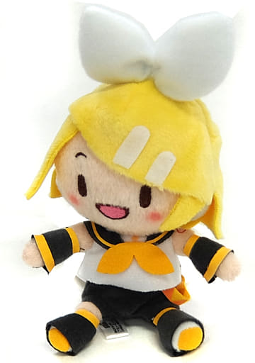 Rin Kagamine VOCALOID Fuwafuwa Keychain Mascot Rin & Len & Luka Key Chain [USED]