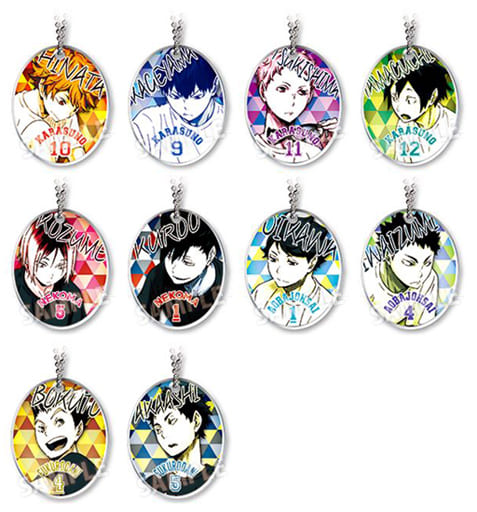 Shoyo Hinata, etc. Haikyu!! Season 2 Round Top Keychain All 10 Types Set Key Chain [USED]