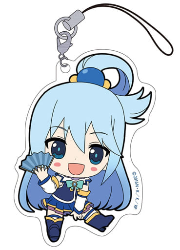Aqua KonoSuba God's Blessing on this Wonderful World! Petanko Acrylic Strap Key Chain [USED]