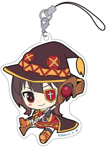 Megumin KonoSuba God's Blessing on this Wonderful World! Petanko Acrylic Strap Key Chain [USED]