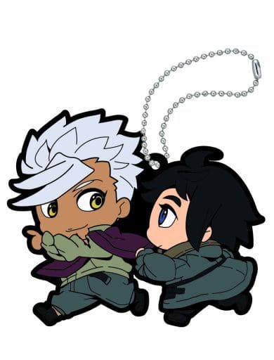 Mikazuki Augus Olga Childhood Mobile Suit Gundam: Iron-Blooded Orphans Buddycolle Rubber Mascot Iron-Blooded Bonds Arc Key Ring [USED]