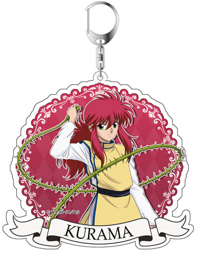 Kurama Yu Yu Hakusho Newly Drawn Acrylic Key Chain Key Chain [USED]