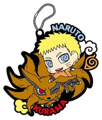 Naruto Kurama Boruto Naruto the Movie Buddycolle Rubber Mascot Seicho Shita Oretachi Dattebayo Edition Key Ring [USED]