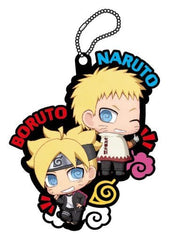 Naruto Bolt Boruto Naruto the Movie Buddycolle Rubber Mascot Seicho Shita Oretachi Dattebayo Edition Key Ring [USED]