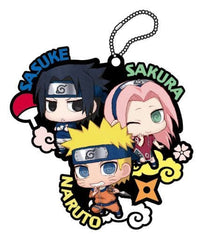 Naruto Sasuke Sakura Boruto Naruto the Movie Buddycolle Rubber Mascot Seicho Shita Oretachi Dattebayo Edition Key Ring [USED]