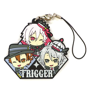 Trigger IDOLiSH7 Ichiban Kuji Idolish7 VS Trigger Trigger Ver. Rubber Charm Black Side 7th Prize Key Chain [USED]