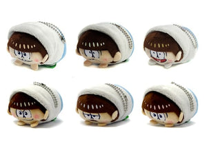 Osomatsu, etc. Mr. Osomatsu Mochitto Mascot Gray Ver. famima.com Limited All 6 Types Set Key Ring [USED]