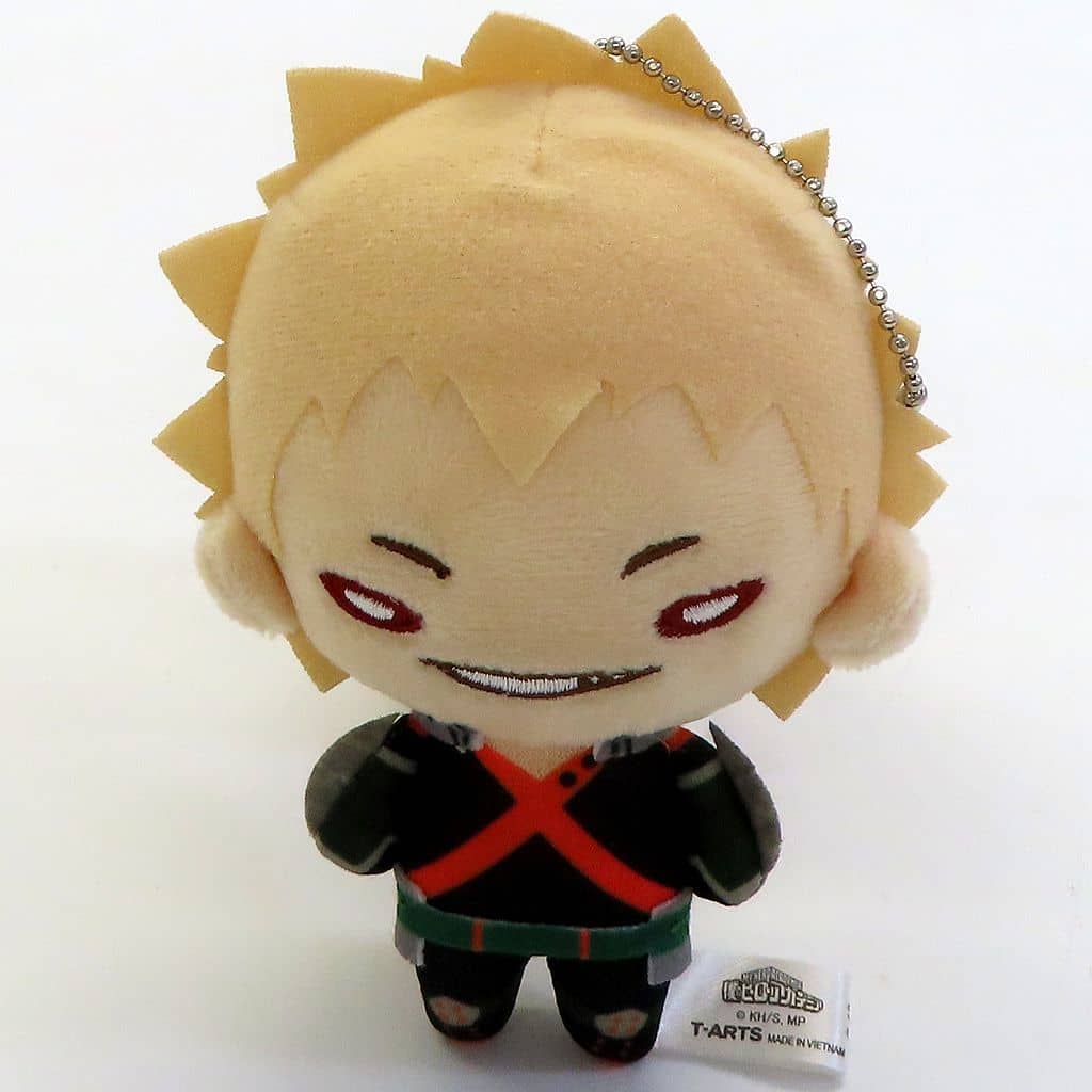 Katsuki Bakugo My Hero Academia Nitotan Plush Toy with Ball Chain Key Chain [USED]