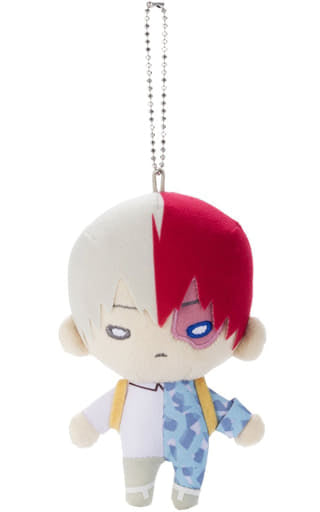 Shoto Todoroki My Hero Academia Nitotan Plush Toy with Ball Chain Key Chain [USED]