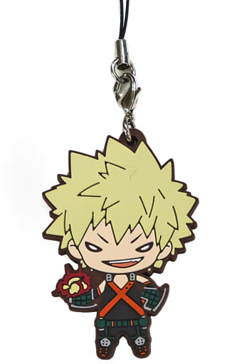 Katsuki Bakugo My Hero Academia Nitotan Rubber Mascot Key Chain [USED]