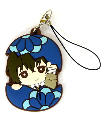 Osamu Dazai Bungo Stray Dogs Hyokotto Rubber Charm Moco Rubber Collection Key Chain [USED]