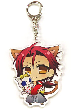 Sanosuke Harada Hakuouki: Shinkai Acrylic Key Chain Otomate in Namja Town 2016: Saison Des Fleurs Limited Carnival Game Oni Kuji Shinkai Onikichi Prize Key Chain [USED]