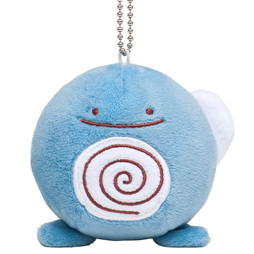 Poliwag Pokemon Transform! Metamon Mascot Pokemon Center Limited Key Chain [USED]