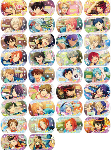 Subaru Akehoshi, etc. Ensemble Stars! Character Metal Tag W 003 All 34 Types Set Key Chain [USED]