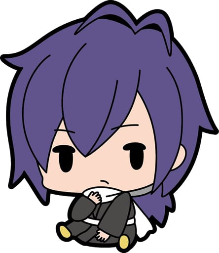 Hajime Saito Hakuouki: Otogisoushi Petanko Trading Rubber Strap Key Chain [USED]