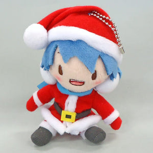 KAITO Hatsune Miku: Project Diva f 2nd Fuwafuwa Keychain Mascot Miku & Kaito & Meiko Christmas Key Chain [USED]