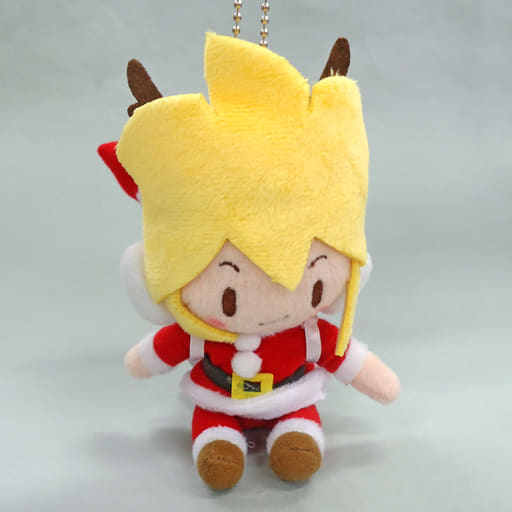 Len Kagamine Hatsune Miku: Project Diva f 2nd Fuwafuwa Keychain Mascot Rin & Len & Luka Christmas Key Chain [USED]