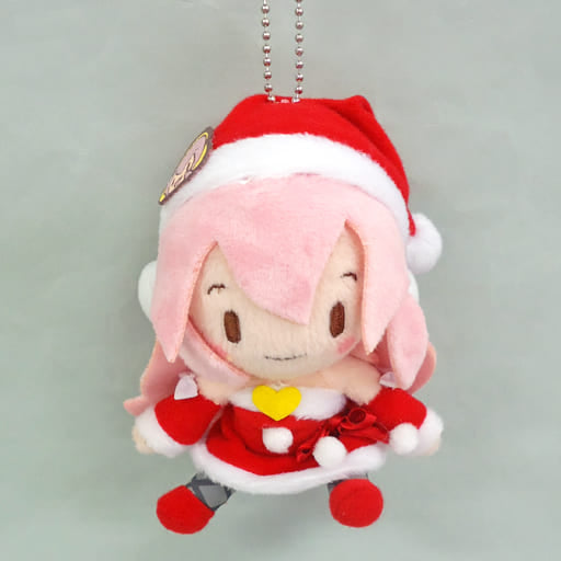Megurune Ruka Hatsune Miku: Project Diva f 2nd Fuwafuwa Keychain Mascot Rin & Len & Luka Christmas Key Chain [USED]
