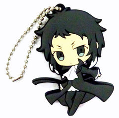 Ryunosuke Akutagawa Bungo Stray Dogs Pokkori Rubber Swing Key Chain [USED]