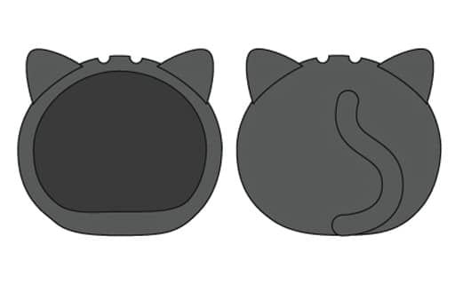 Cat Black Omanjuu Niginigi Mascot Kigurumi Case For Normal Size Other-Goods [USED]