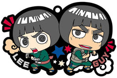 Rock Lee Might Guy Naruto: Shippuden Buddycolle Rubber Mascot Oshiego no Oretachi Dattebayo! Edition Key Ring [USED]