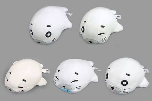 Goma-chan Shonen Ashibe: Go! Go! Goma-chan Ichiban Kuji Goma-Chan to Kyusoku Time Plush Mascot Prize E All 5 Types Set Plush Toys [USED]