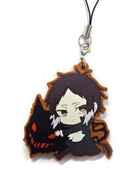 Ryunosuke Akutagawa Bungo Stray Dogs Pitacolle Rubber Charm Black Key Chain [USED]