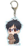 Yuri Katsuki Yuri!!! On ICE Gyugyutto Acrylic Key Chain Key Ring [USED]