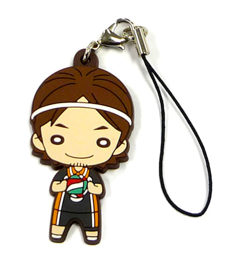 Azumane Asahi Haikyu!! Nitotan Karasuno High School Rubber Mascot Jump Festa 2017 Limited Key Chain [USED]