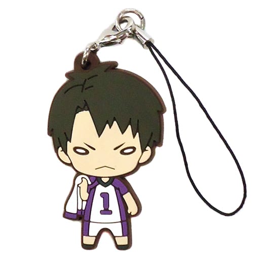 Wakatoshi Ushijima Haikyu!! Nitotan Shiratorizawa Academy High School Rubber Mascot Jump Festa 2017 Limited Key Chain [USED]