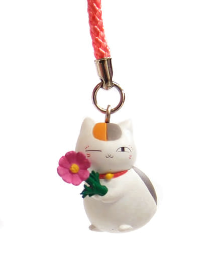 Cosmos & Nyanko-sensei Natsume's Book of Friends Nyanko-sensei Hanabana Netsuke Key Chain [USED]