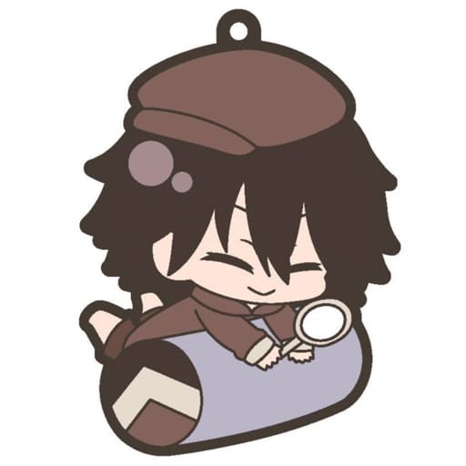 Ranpo Edogawa Bungo Stray Dogs Eformed Paja Chara Rubber Charm Key Chain [USED]
