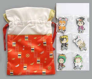 Shoyo Hinata, etc. Haikyu!! Ichiban Kuji Haikyu Shinen!! Ore ni Fuku Motte Koooi!!! Special Fortune Bag A Ver. Kyun Chara Illustrations Last One Prize Key Chain [USED]