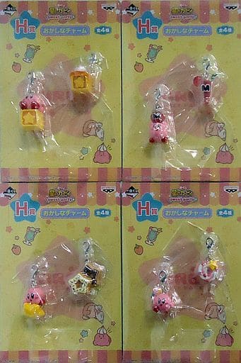 Kirby, etc. Kirby Ichiban Kuji Sweet Party Okashi na Charm Prize H All 4 Types Set Charm [USED]