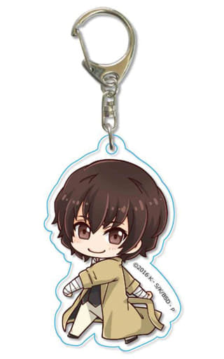 Osamu Dazai Bungo Stray Dogs Tekutoko Acrylic Key Chain Key Chain [USED]