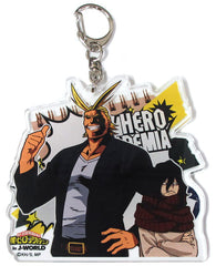 My Hero Academia All Might Shota Aizawa Pair Acrylic Keychains J-World Tokyo Limited Keychains [USED]