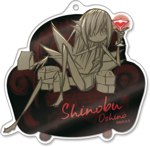 Shinobu Oshino Ver.6 Monogatari Series Deka Acrylic Key Chain Key Chain [USED]