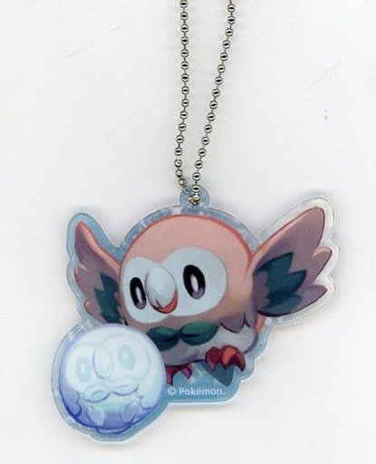 Rowlet Pokemon Acrylic Keychain Collection Pokemon Center Sapporo Pokemon Center Limited Key Chain [USED]