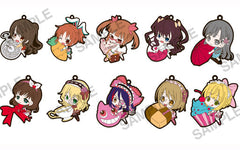 Uzuki Shimamura, etc. THE IDOLM@STER Cinderella Girls Pitacolle Rubber Charm Ver.Cute All 10 Types Set Key Chain [USED]