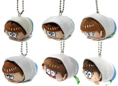 Osomatsu, etc. Mr. Osomatsu Mamekororin Gray Ver. animate Girls Festival 2016 Limited All 6 Types Set Key Ring [USED]