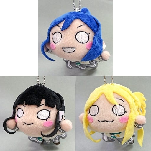 Mari Ohara, etc. Love Live! Sunshine!! Nesoberi Key Chain Mascot 3rd Grade All 3 Types Set Key Ring [USED]