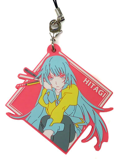 Hitagi Senjougahara Monogatari Series Ichiban Kuji Koyomi to Yukai na Kanojotachi Rubber Charm Prize K Key Chain [USED]