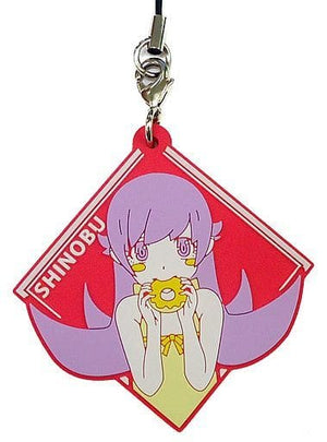 Shinobu Oshino Monogatari Series Ichiban Kuji Koyomi to Yukai na Kanojotachi Rubber Charm Prize K Key Chain [USED]