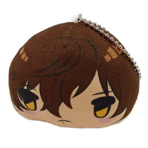 Okurikara Hiromitsu Touken Ranbu: Hanamaru Minnano Kuji Mochi-Puchi Maruko Mascot Ichi Prize E Key Ring [USED]