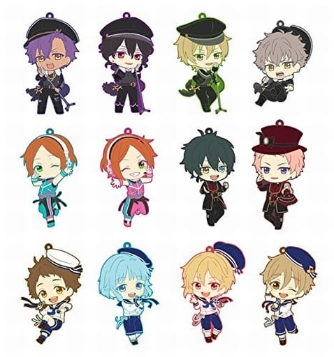 Kaoru Hakaze, etc. Ensemble Stars! Toys Works Collection Niitengom! x Movic 2nd All 12 Types Set Key Chain [USED]