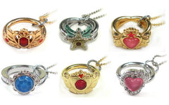 Sailor Moon Diecast Ring Charms All 6 Types Set Charm [USED]